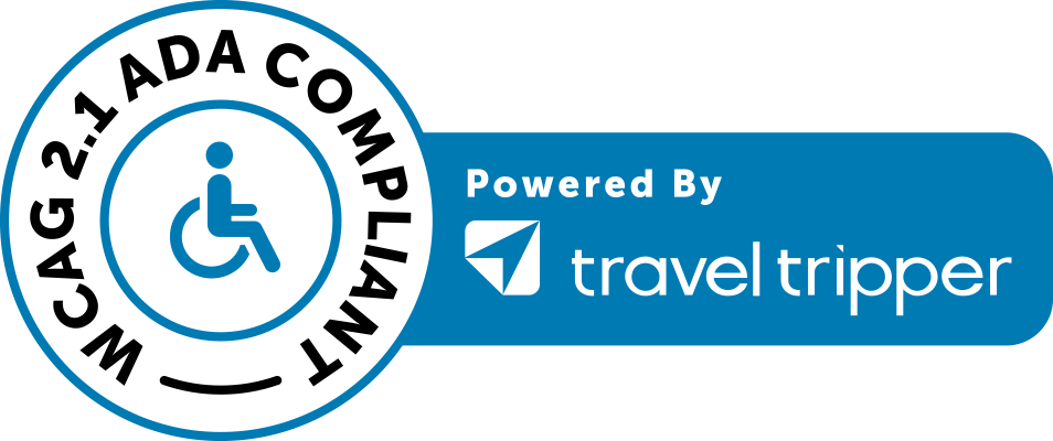 WCAG 2.1 ADA Compliant Powered By travel tripper logo