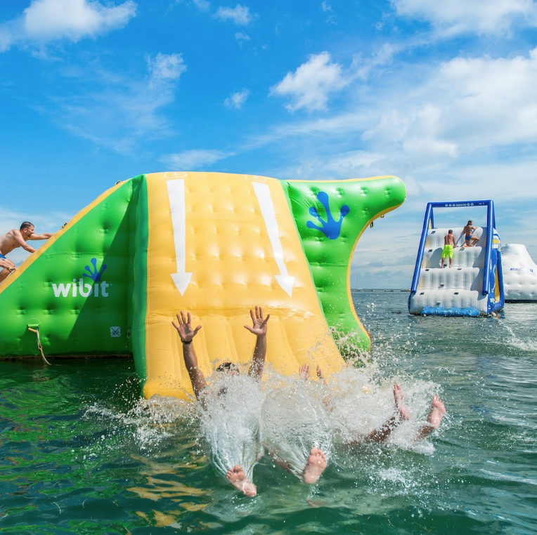 Water slide in the ocean at Key West