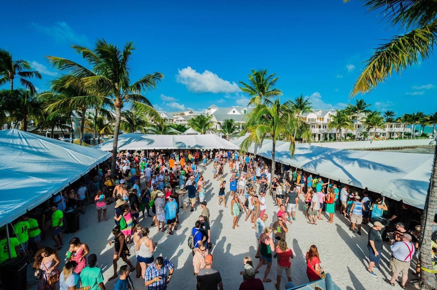 Lots of people enjoying Key West Brewfest