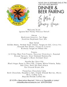 Brewfest Event - 5 Course Beer Paring Dinner with FL Keys Brewing!