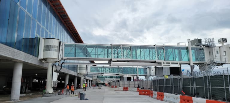 airport terminal view