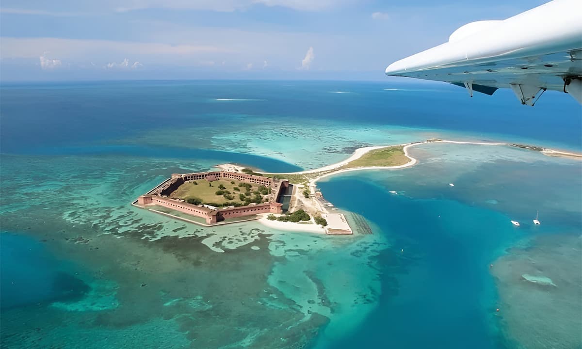 Aerial view of Key West