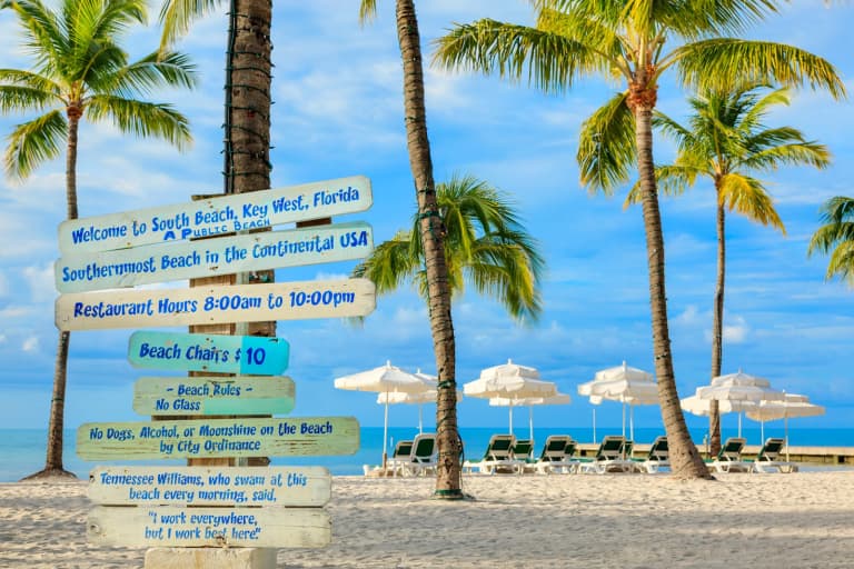 beach signs banner