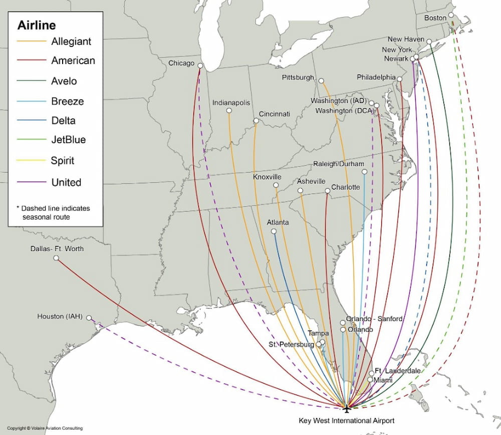map of flights