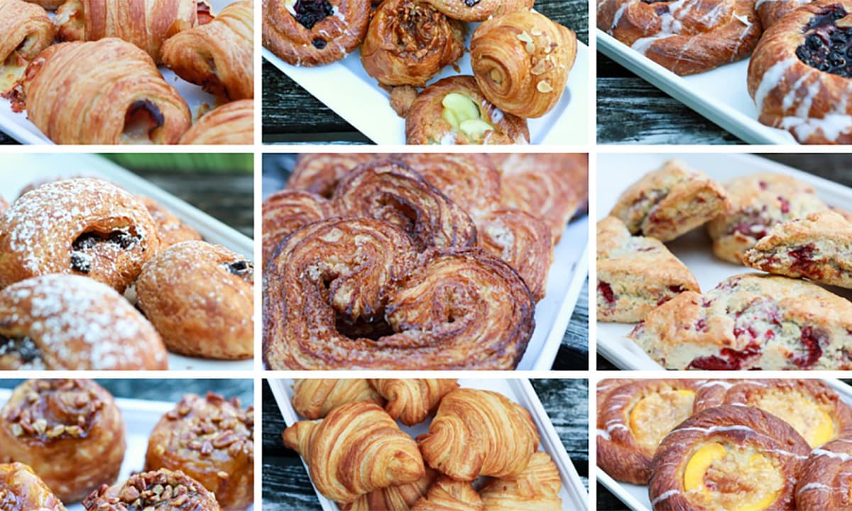 A variety of pastries