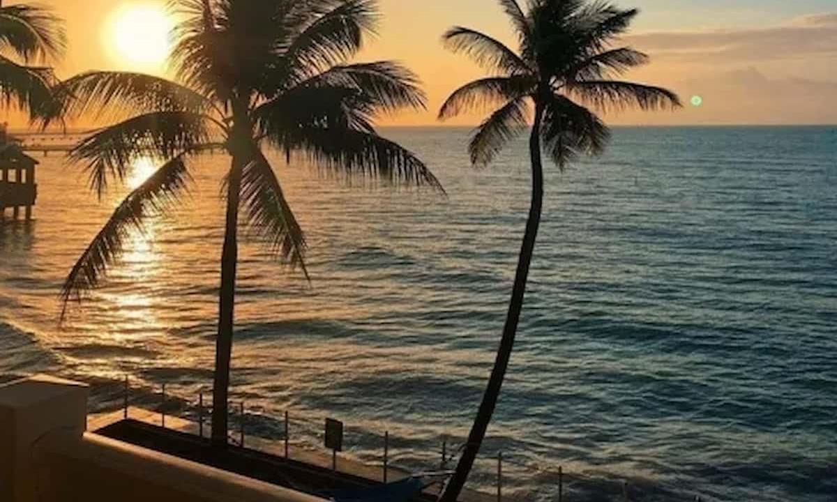 resort view from the beach