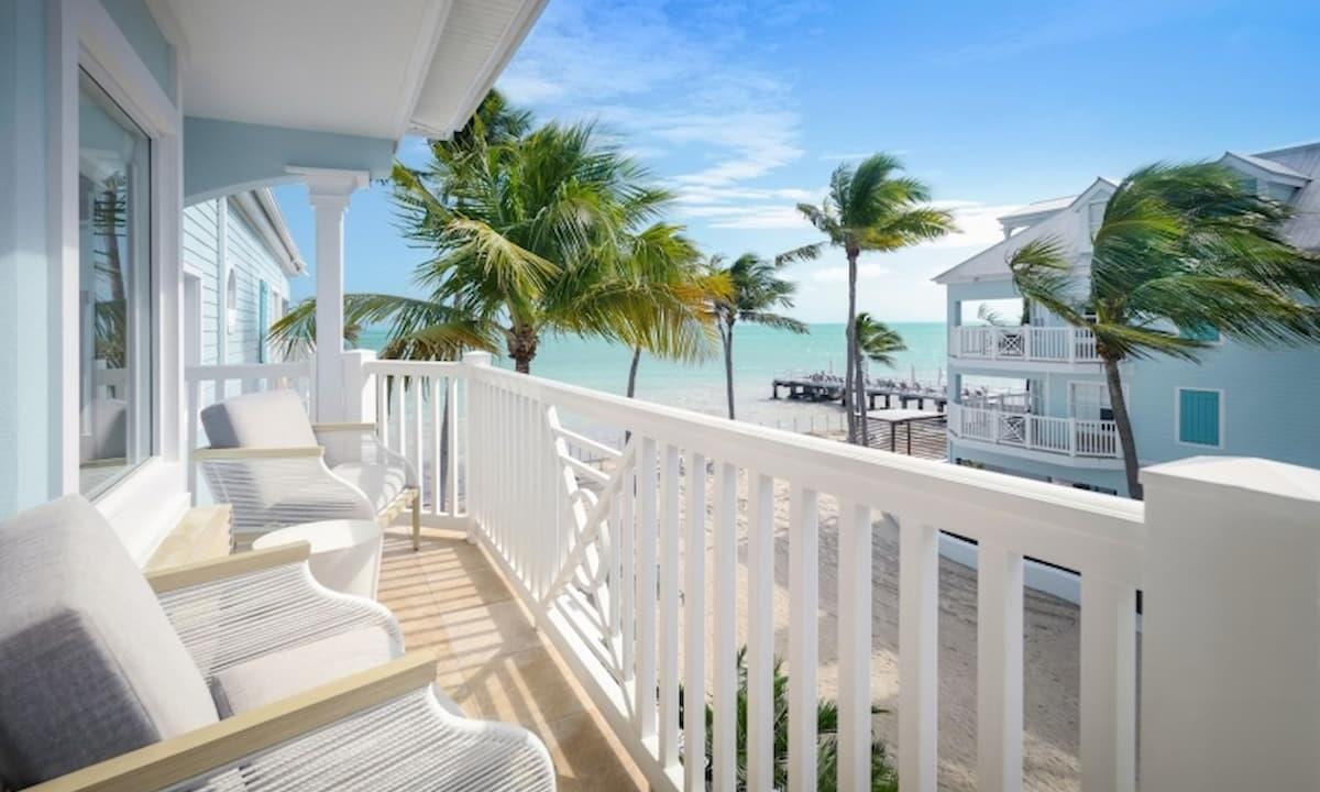 balcony overlooking ocean