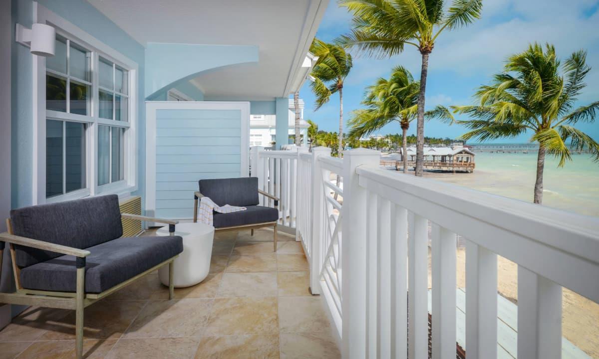 beach view from resort porch