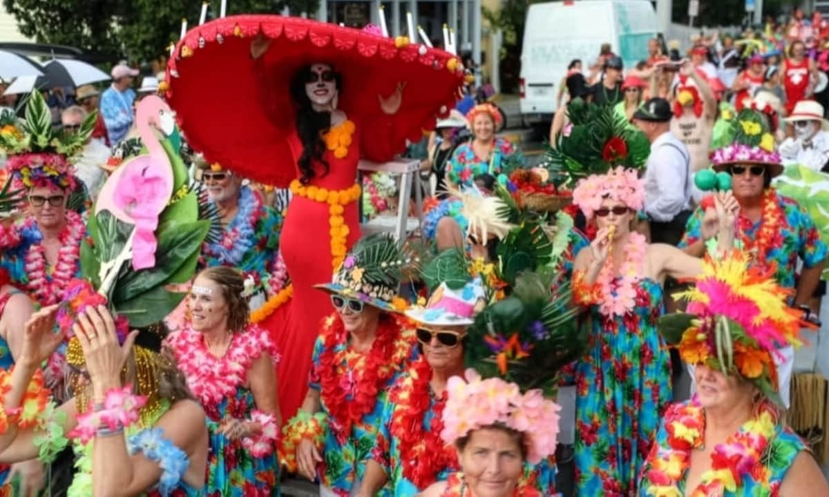 people dressed up and partying