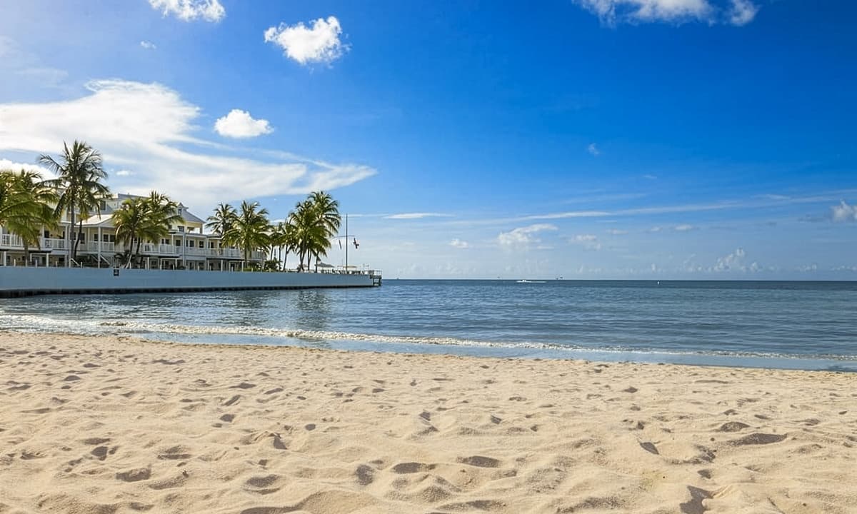A view from the beach in Key West