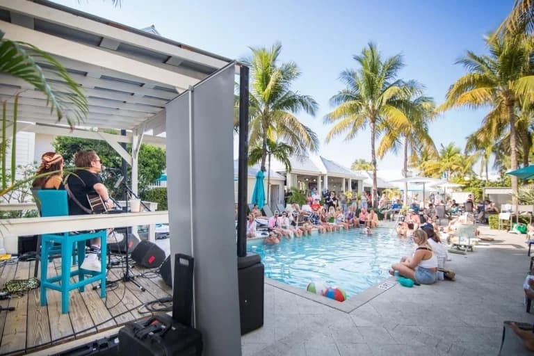 concert by the pool