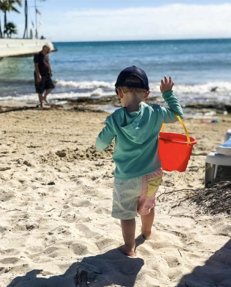 kid on the beach