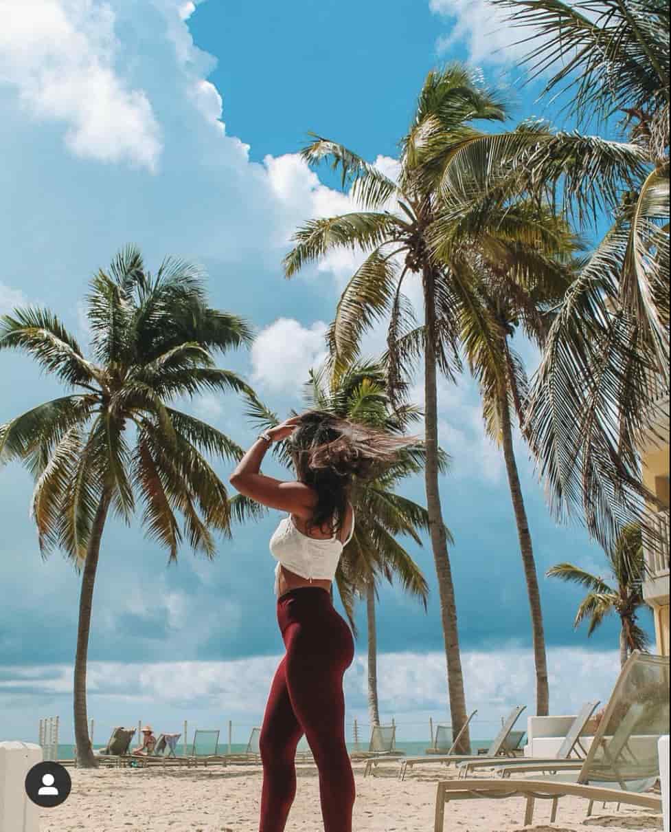 woman on the beach