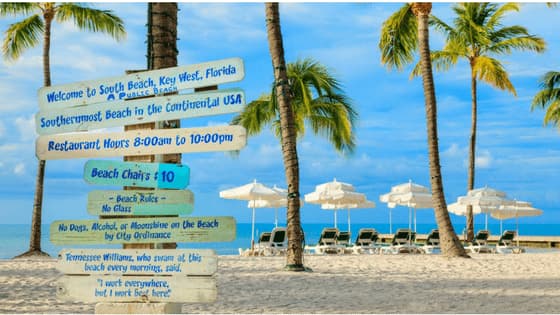 key west beach signs