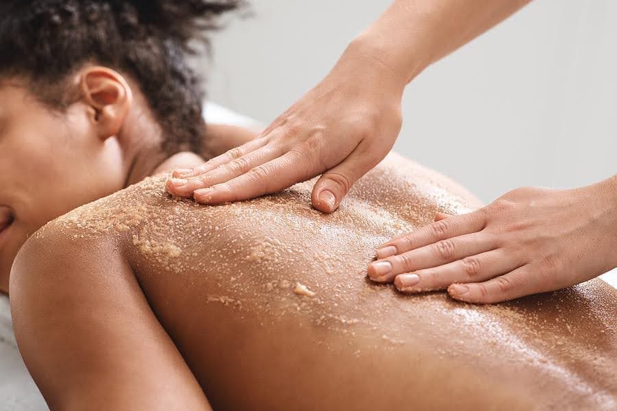 woman getting a massage