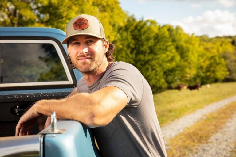Chris Young by his truck
