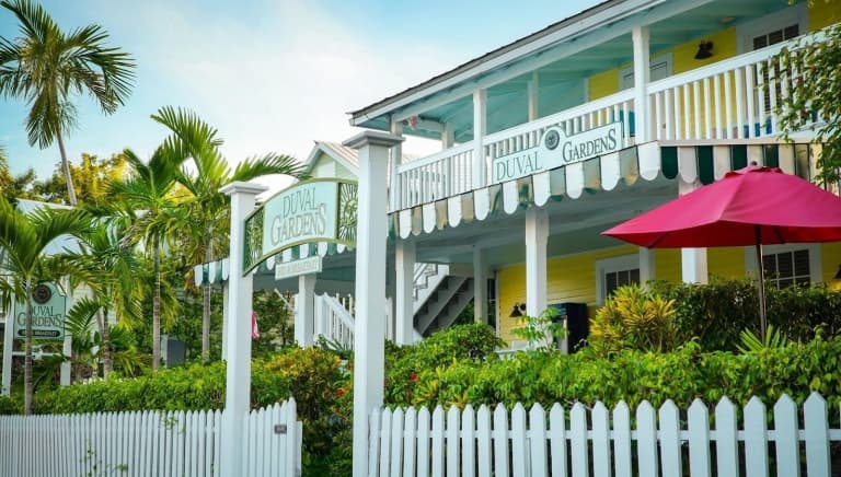 side view of Duval Gardens exterior