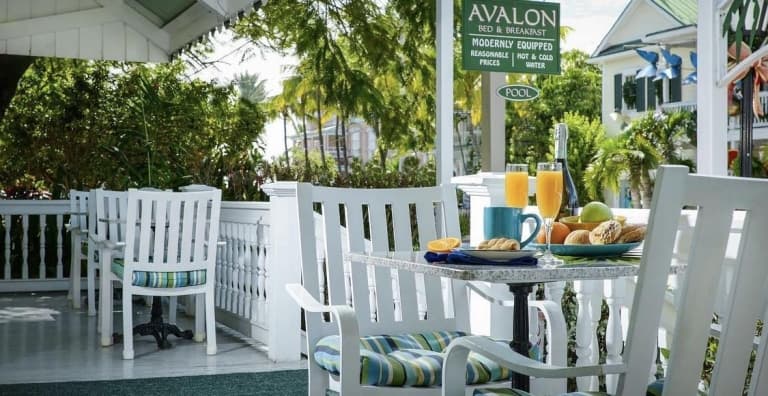 Avalon cafe seating area