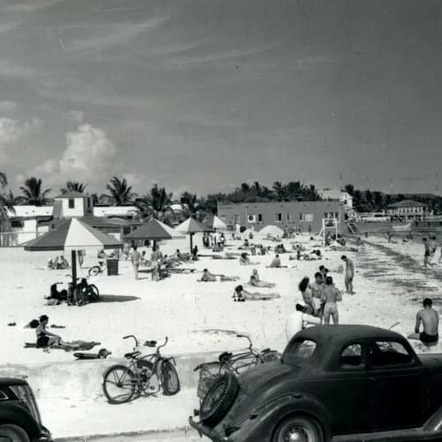 A 1940s image of South Beach