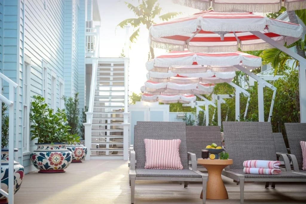 outdoor seating for guests