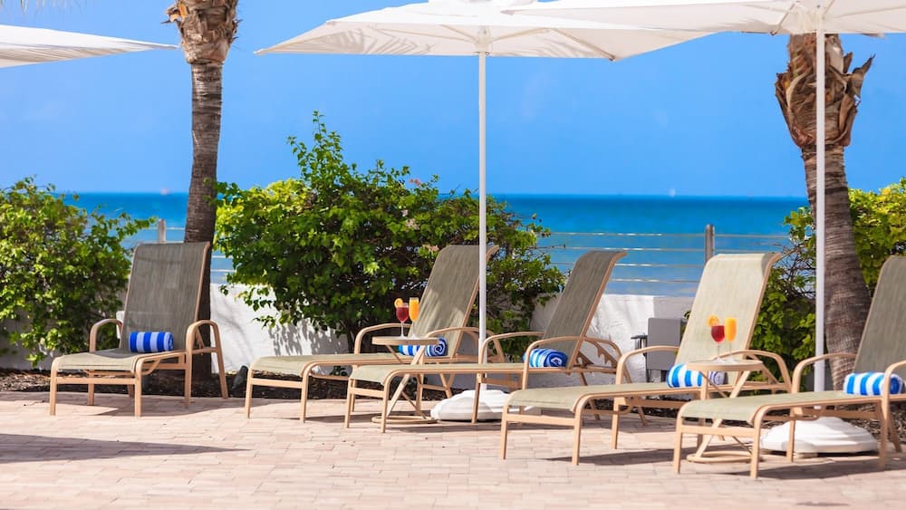 pool chairs next to pool