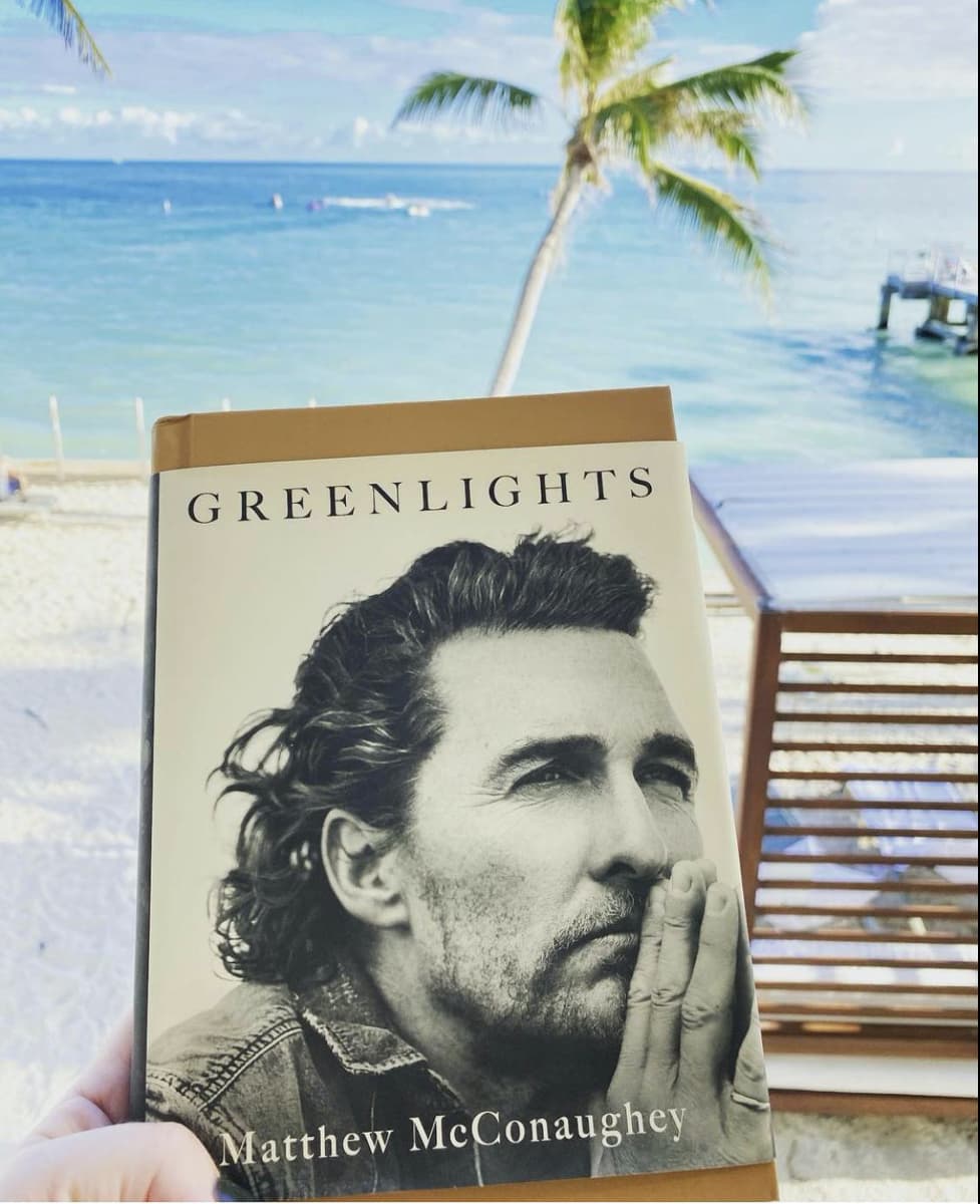 Matthew M book on the beach