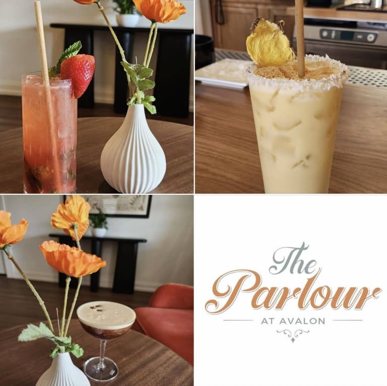 Different cocktails from The Parlour