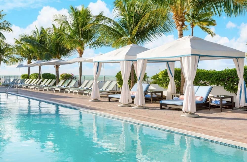 pool chairs and tables