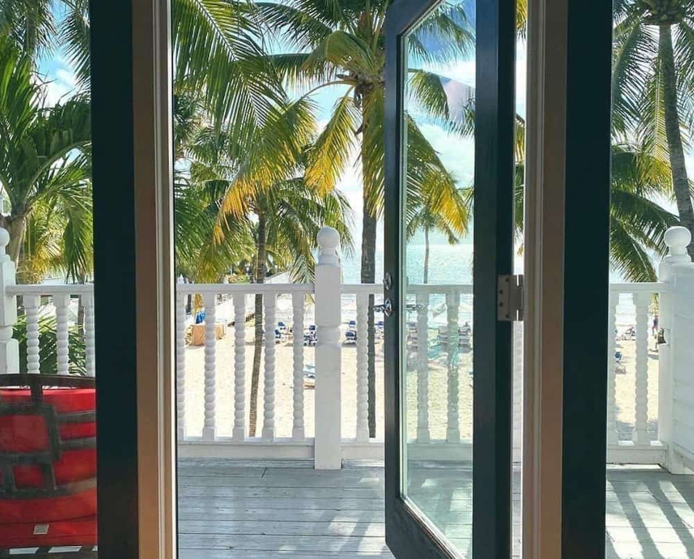 balcony view of beach
