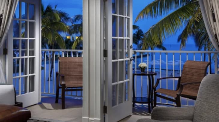 room balcony at night