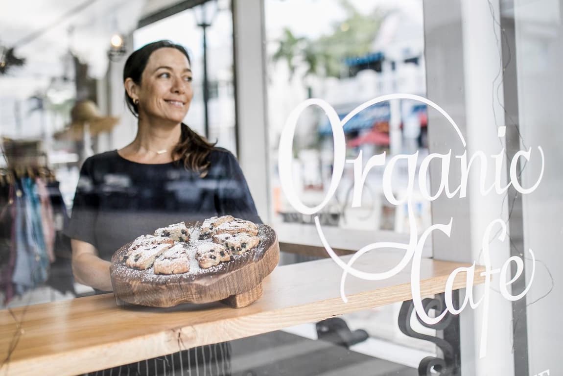 woman in bakery