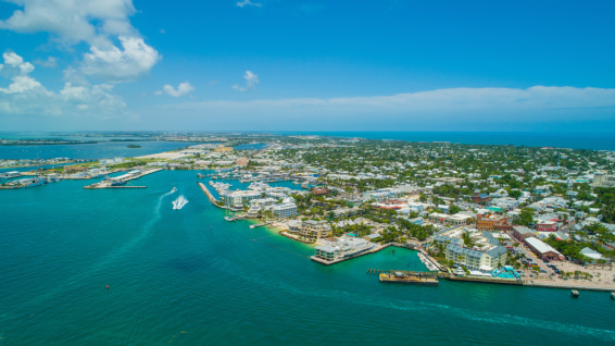 aerial view of Key West