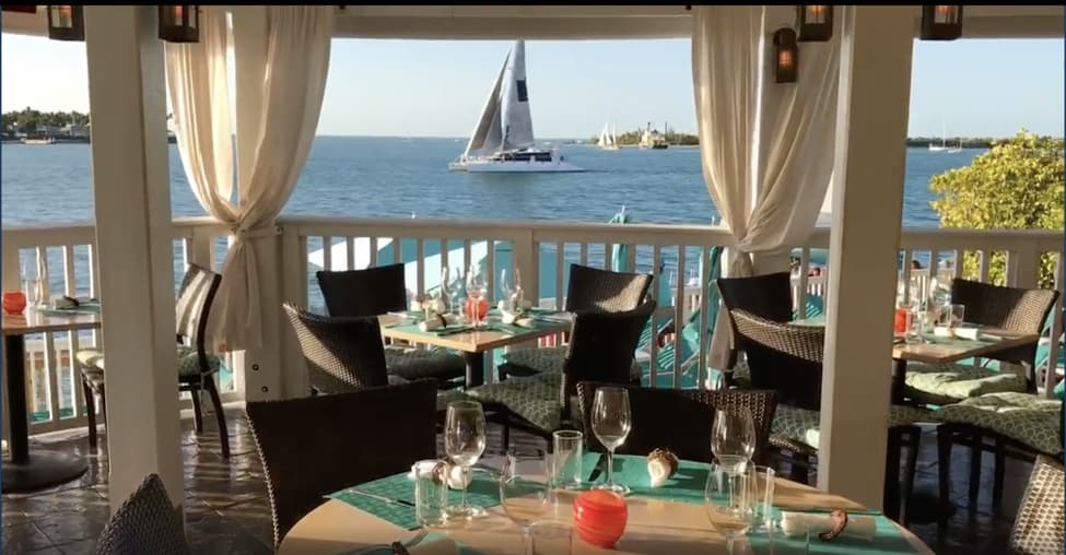 table settings near balcony