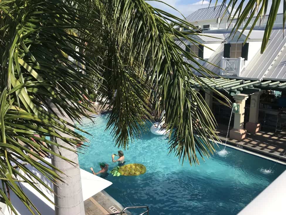 people playing in pool