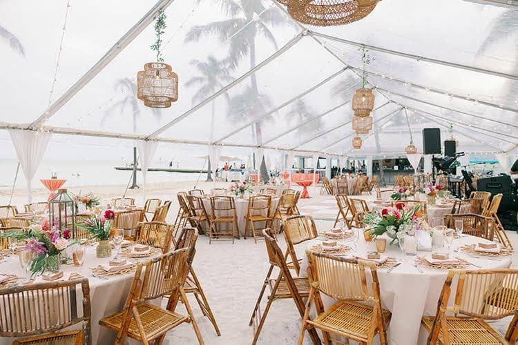 wedding tables setup