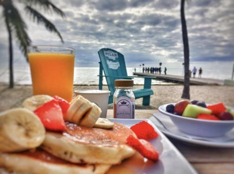 breakfast on the beach