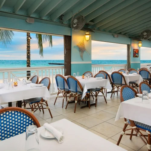 Southernmost restaurant at dusk.