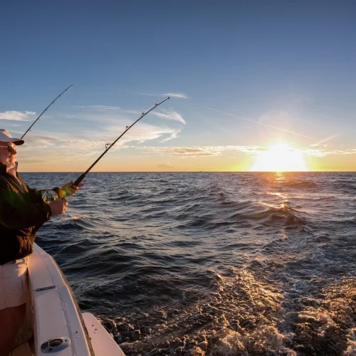 Man fishing in Key West. 