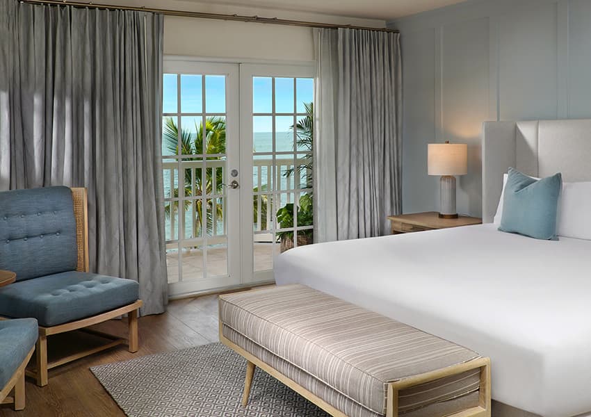 A guest room bedroom