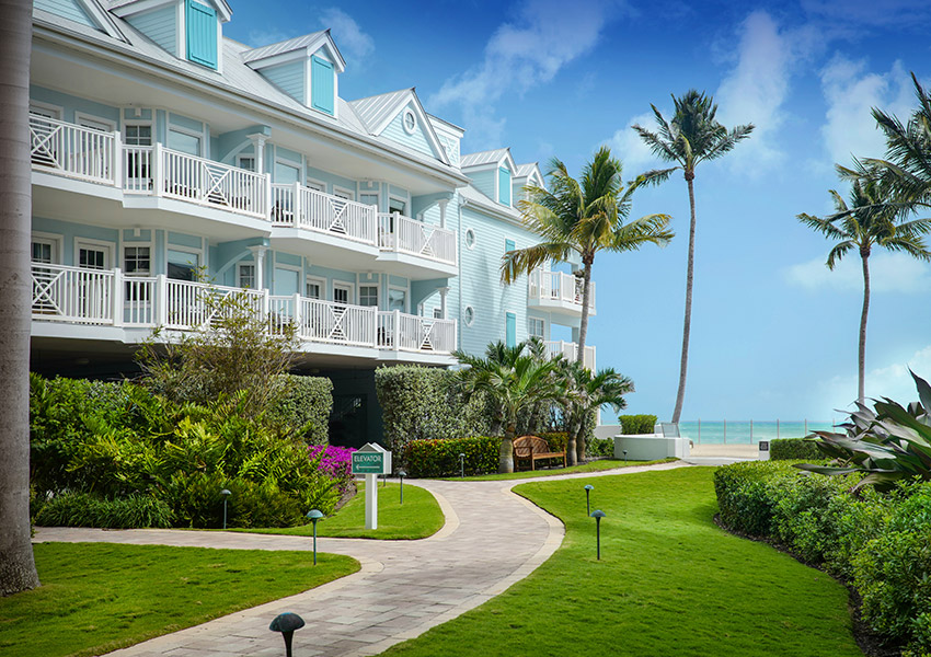 A view of the hotel exterior